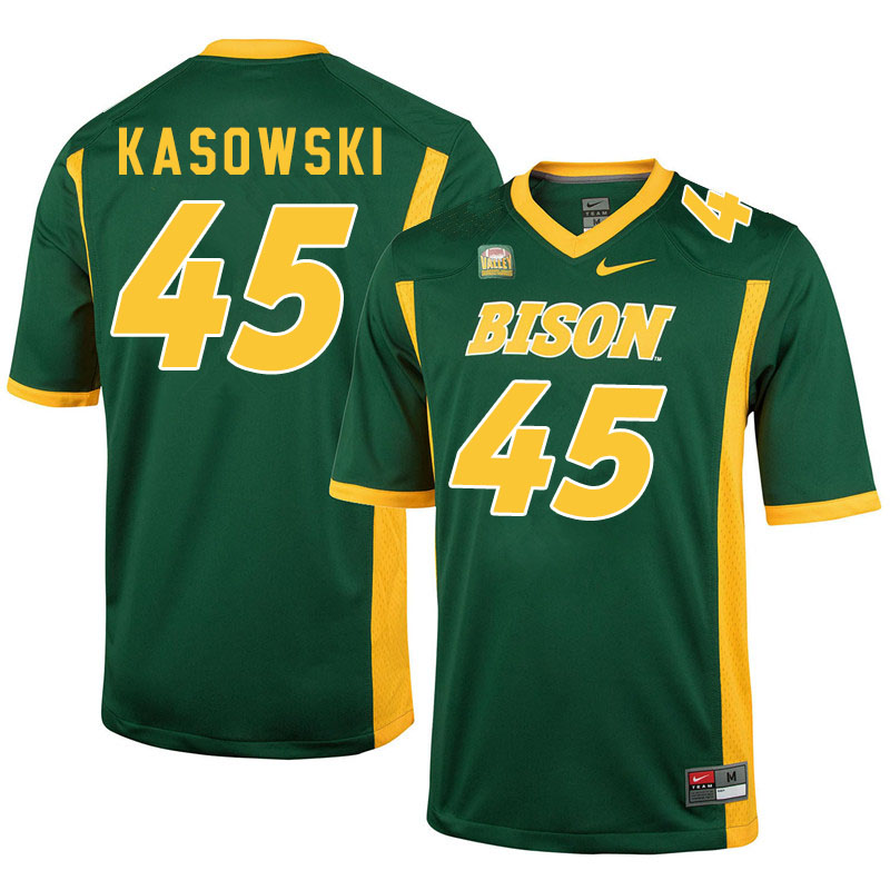 Men #45 Dustin Kasowski North Dakota State Bison College Football Jerseys Sale-Green - Click Image to Close